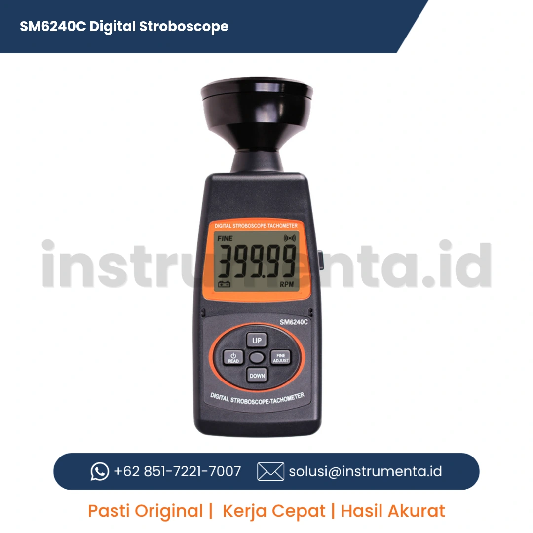 Jual SM6240C Digital Stroboscope Alat Ukur Inspeksi Putaran Mesin dan Frekuensi Kilat Portabel